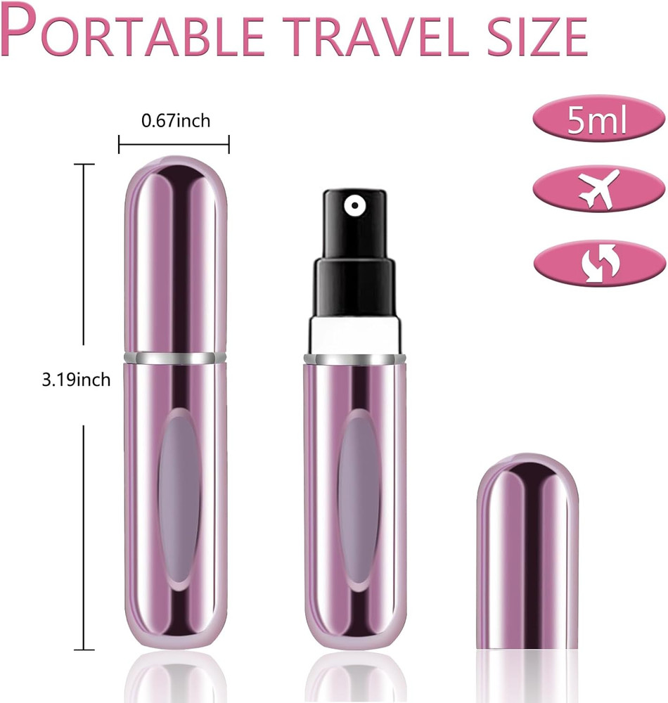 Portable Mini Refillable Perfume Atomizer Bottle, Travel Size Refillable Perfume