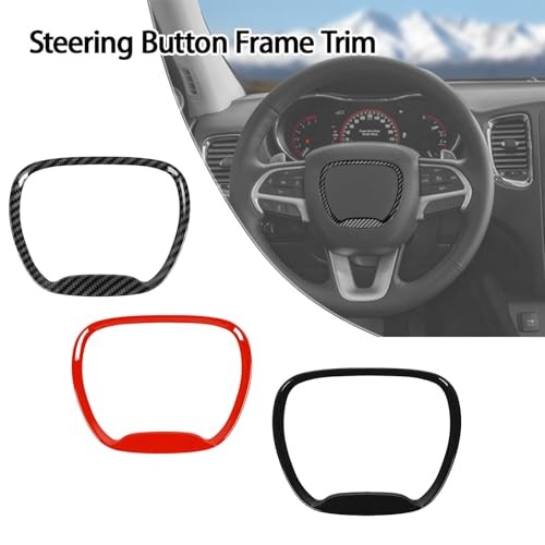 Central Control Steering Button Frame Trim Car Interior Decoration Black