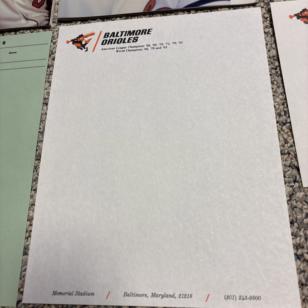 baltimore orioles 1979-1986 Program & Yearbook Lot