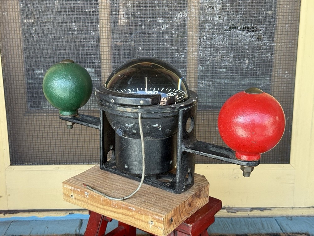 Vintage DANFORTH CONSTELLATION Ships Binnacle Compass
