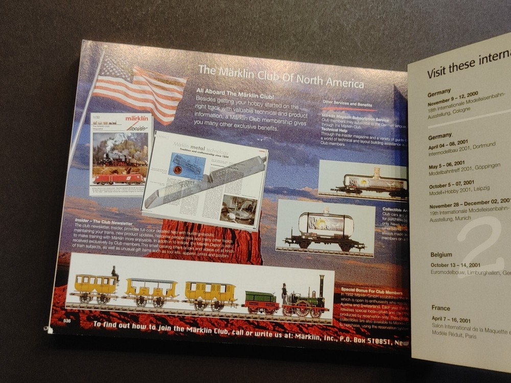 2000/01 E MARKLIN HO TRAIN CATALOG VG