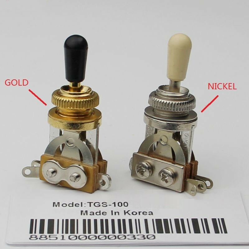 2 PCS Epiphone 3Way Toggle Switch Tip with Selector Plate for Les Paul SG