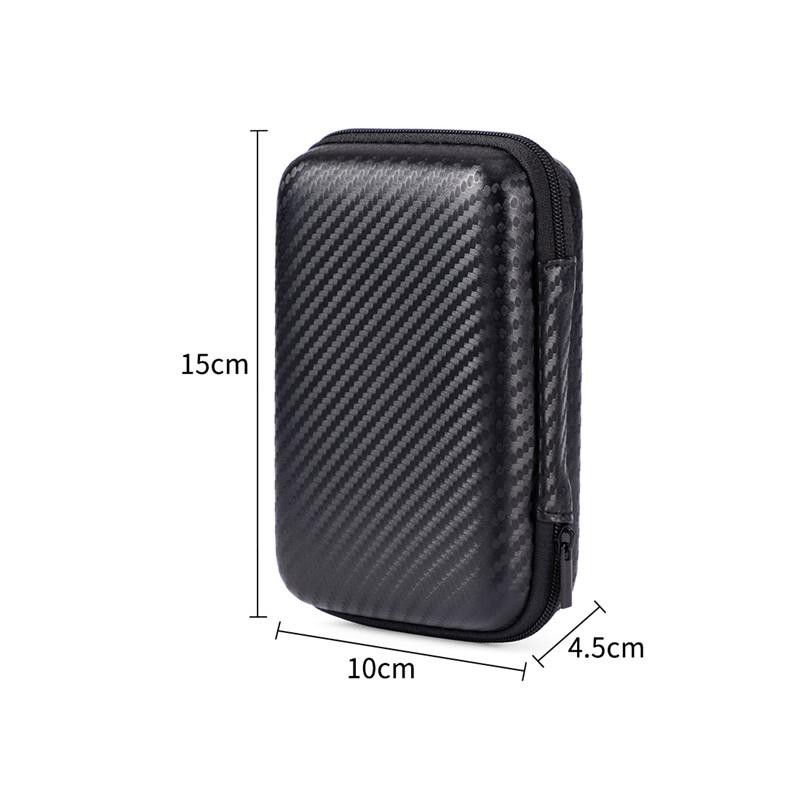 1/2pcs Portable Eva Storage Bag Zipper Pouch Mobile Hard Disk Bag U Disk Data Ca