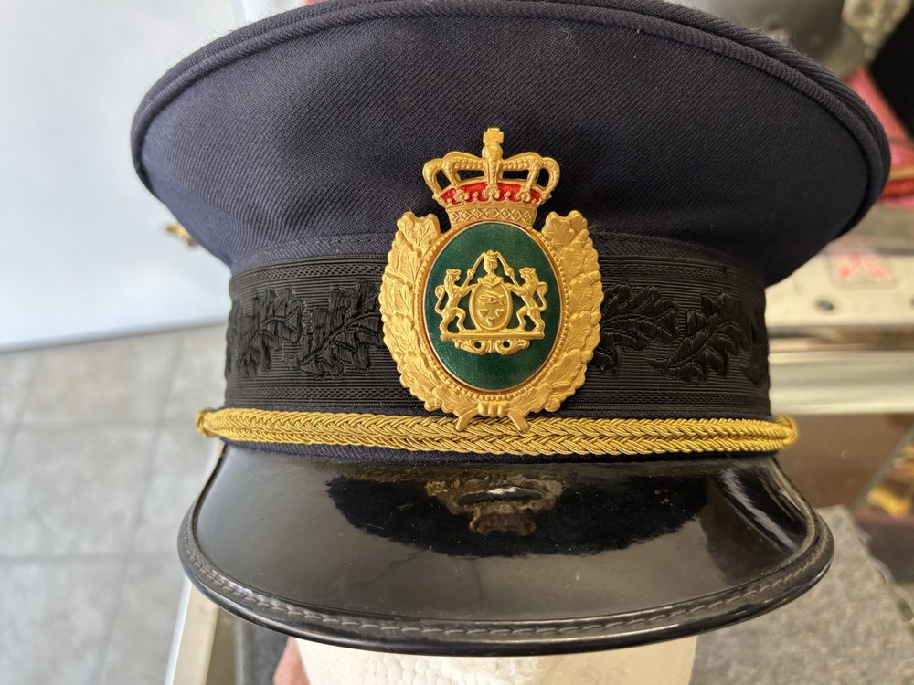 Danish Air Force Officers Blue Wool Visor Hat