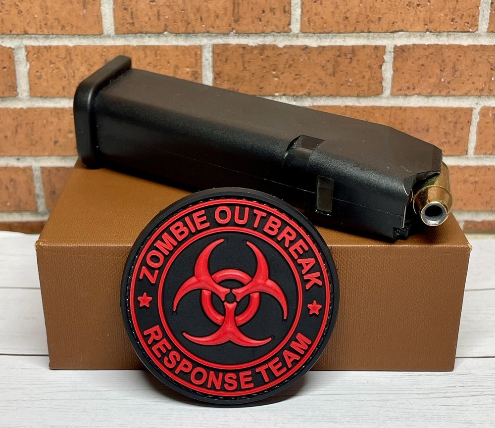 Zombie Outbreak Response Team Tactical PVC Patch, Morale Hook Back Zombie Patch
