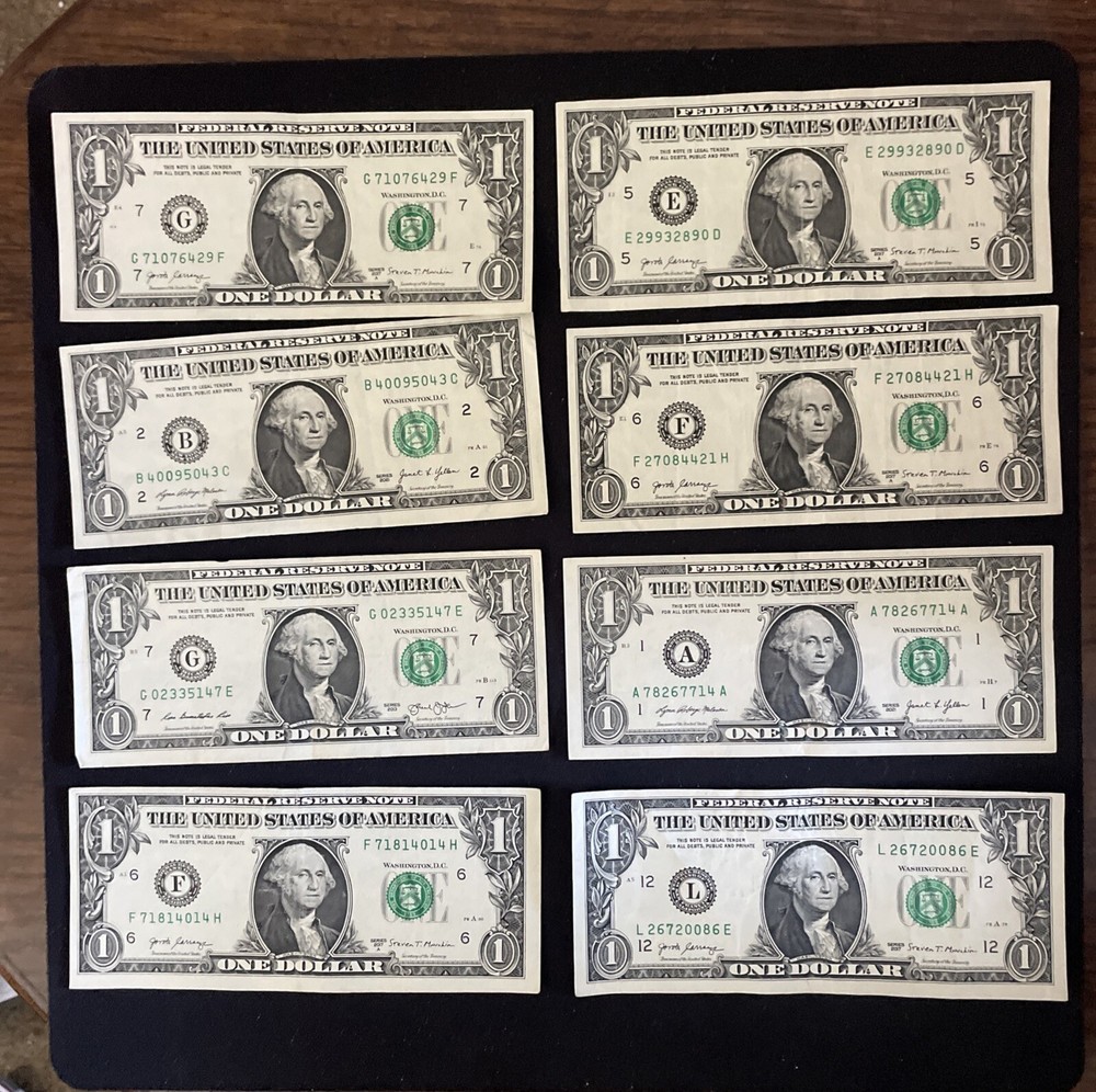 20 $1 FRN Mis Cut Errors Bottom To Top. (WORTHLESS) Read Description!!!