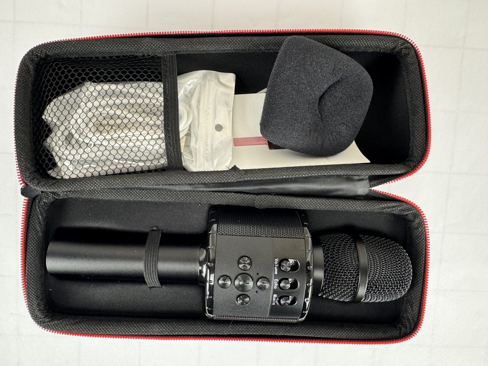 BONAOK Wireless Microphone & HIFI Speaker - Black