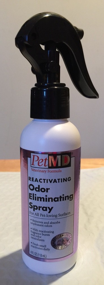PET MD Veterinary Formula Reactivating Odor Eliminating Spray 4oz NEW