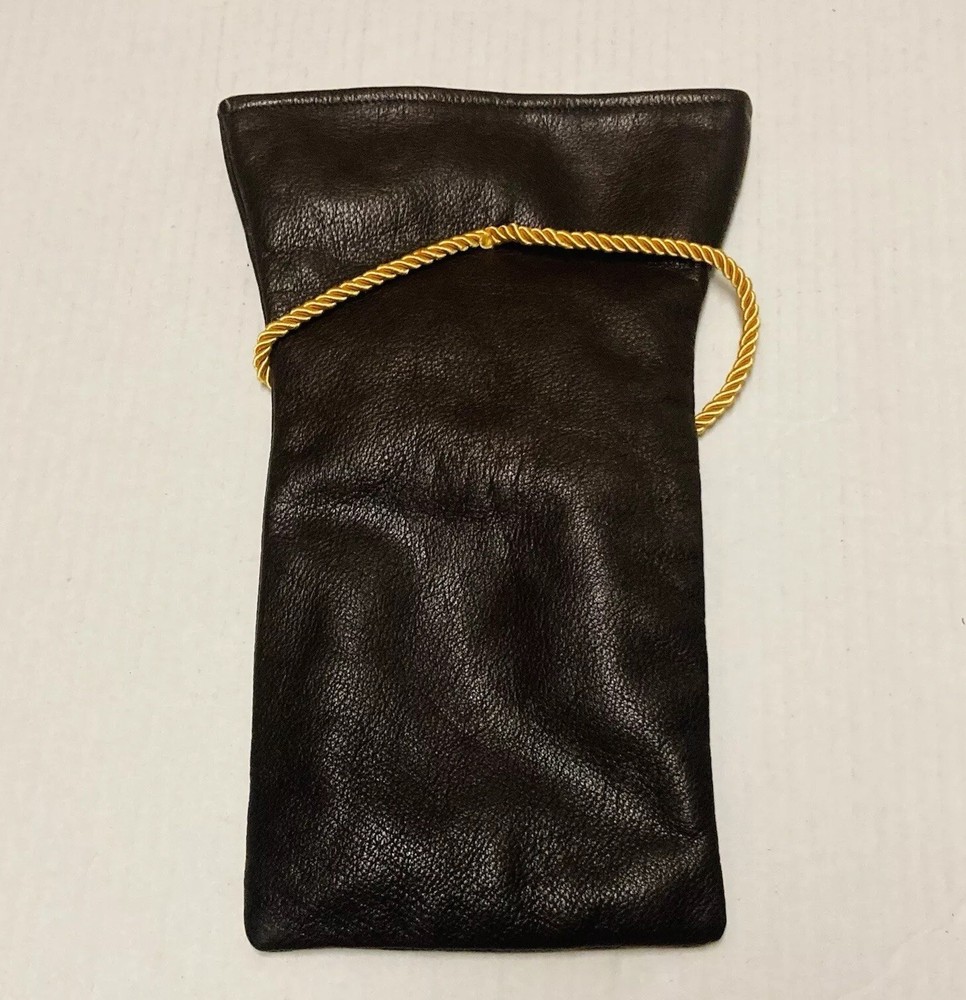 Vintage NDSU Development Foundation Leather Bag Tote Thick Wrap Strings 37