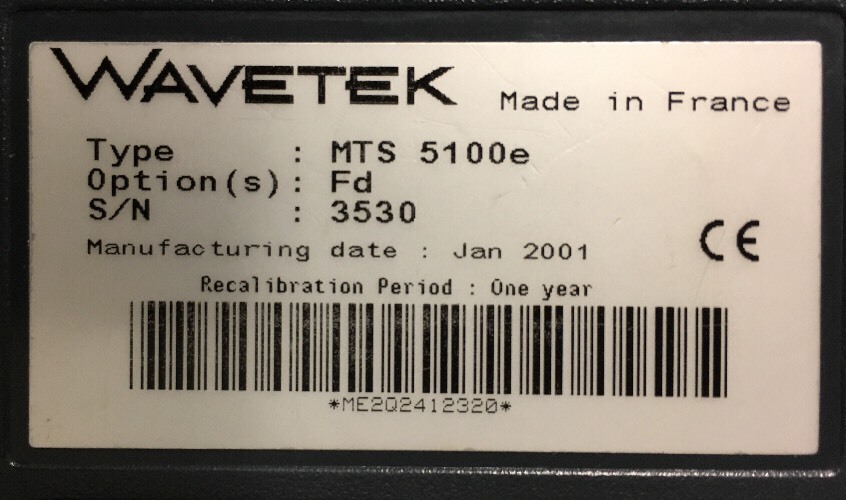 Wavetek 5100e Media Test Set & WDM (OSA) + PMD Analyzer & OTDR