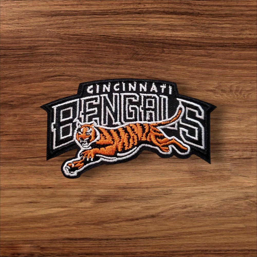Cincinnati Bengals Vintage Style Patch. Embroidered. Iron On. 3.5"x2"