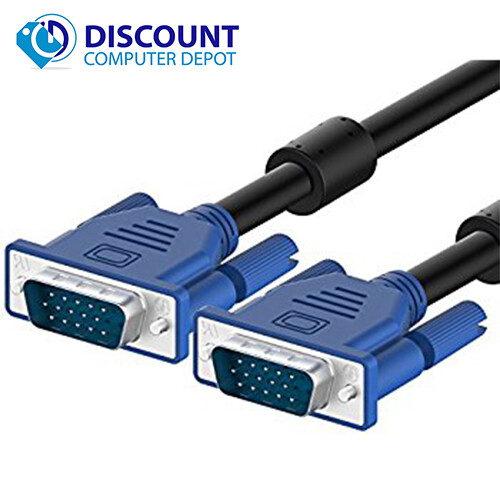 VGA Cable for Dell Optiplex Core i5 Computer Power PC LCD Blue Cable Display