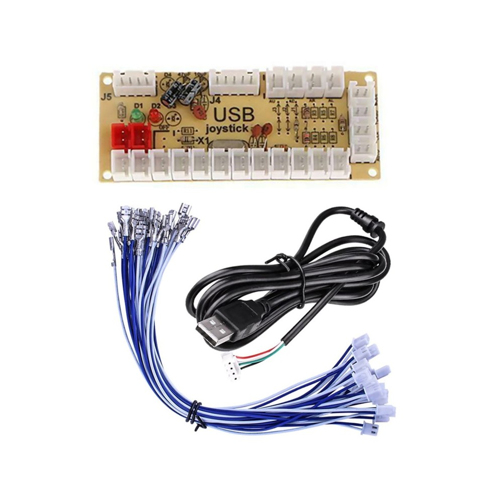 Quimat Zero Delay Arcade USB Encoder Board to Joystick for Mame Jamma Other PC