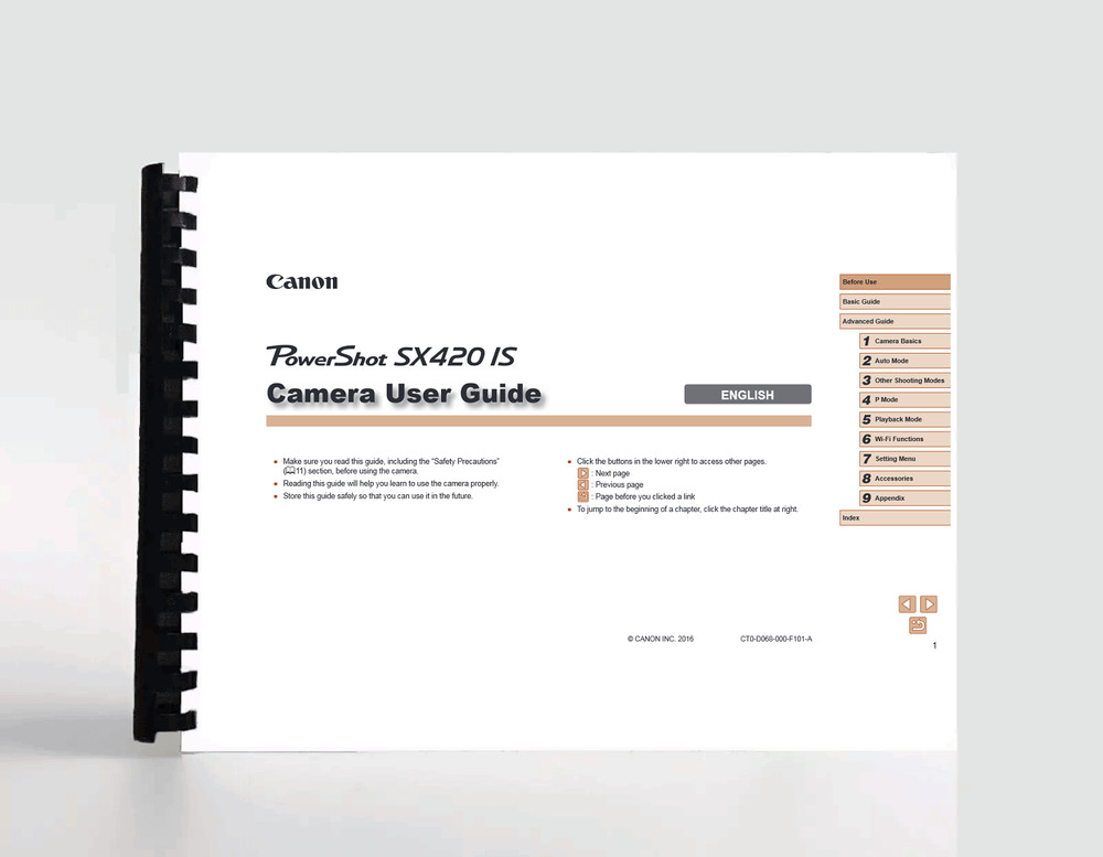Canon PowerShot SX420 IS Instruction Manual