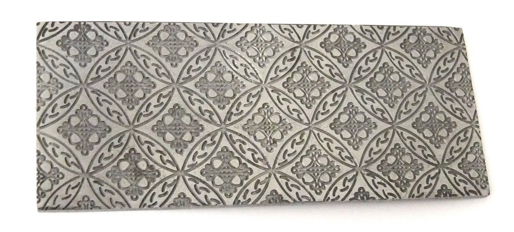 Pattern Texture Plate for Press or Rolling Mill 6 x 2.5 Inch, #118