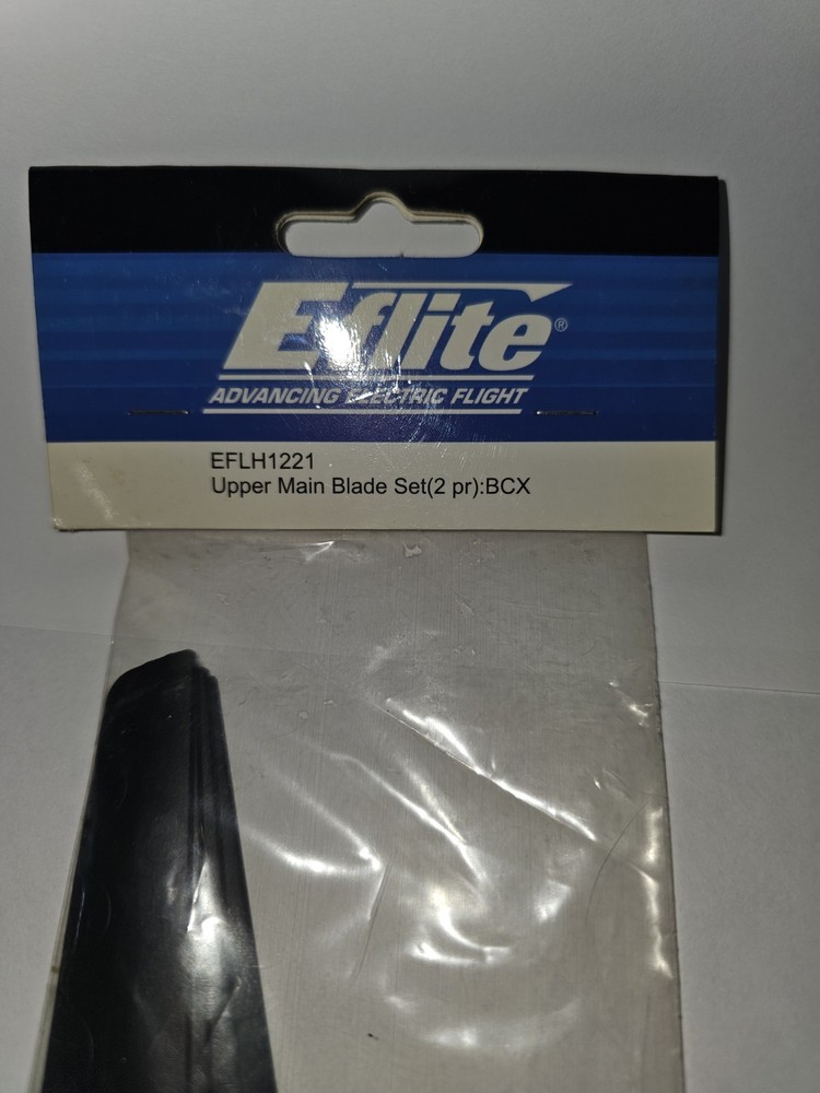 BLADE EFLH1221 = UPPER MAIN ROTOR BLADE SET (2PR): BCX