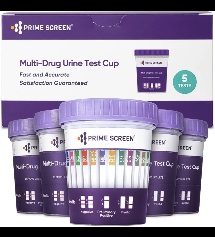 [5 Pack] 14 Panel Urine Drug Test Cup - Instant Testing 99% Accurate Testing