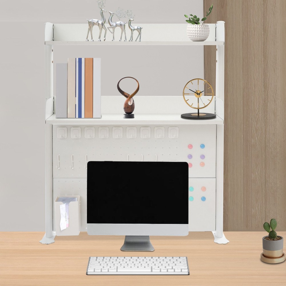 Multipurpose Pegboard Bookshelf Desk Organizer Shelf Clamp On Desk Shelf Durable