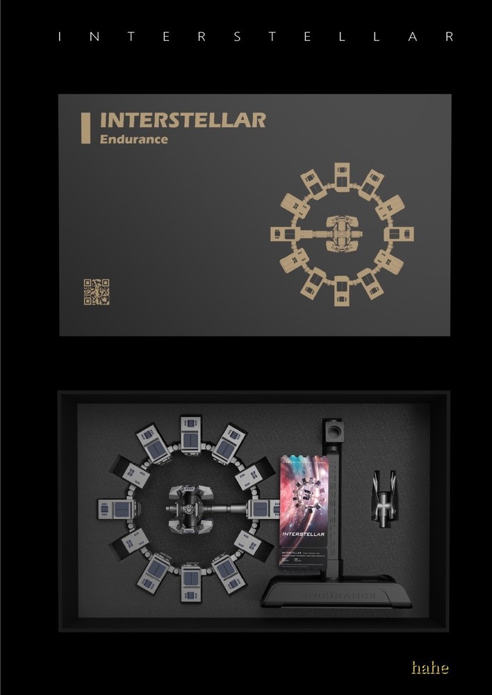 Interstellar Endurance Space Station Rotatable Model Ornament 3D Printed Model