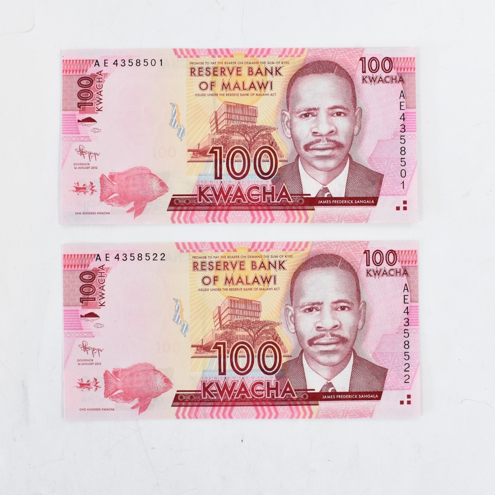 2012 Malawi 100 Kwacha C UNC (nb290)