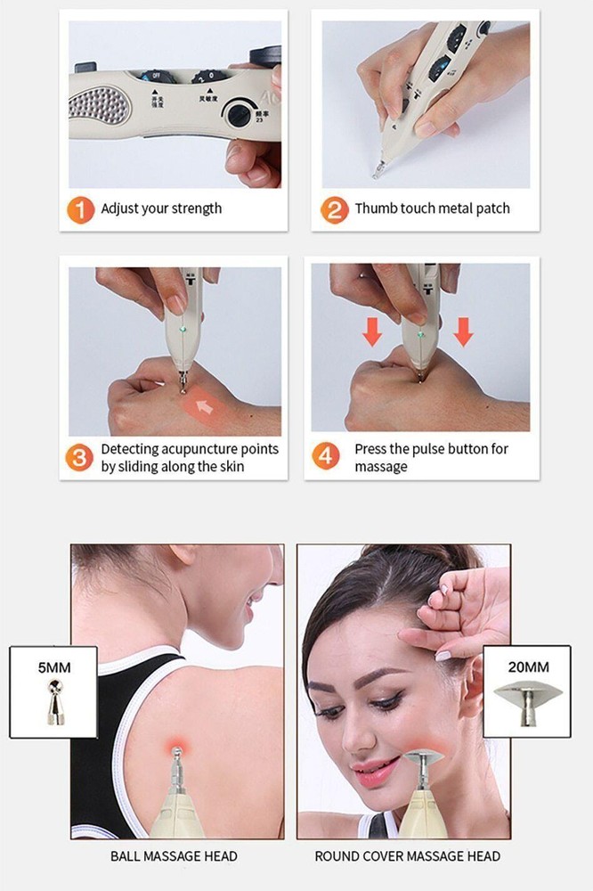 Pointer Digital Electronic Acupuncture Pen Stimulator pain relief Auto Massager
