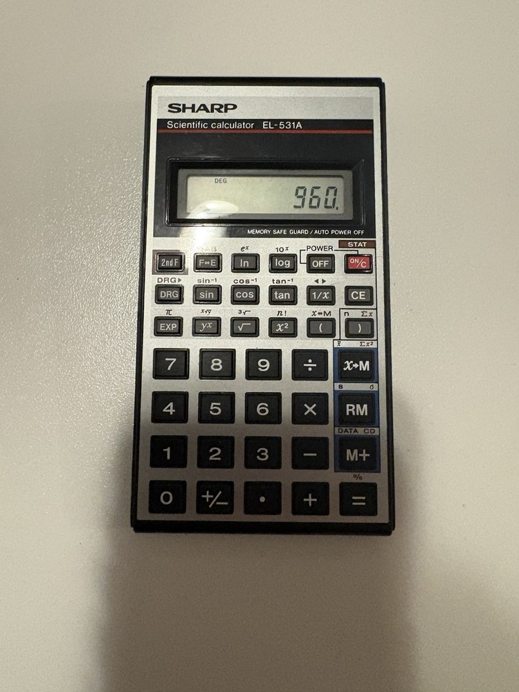 Vintage Sharp Scientific Calculator EL-531A