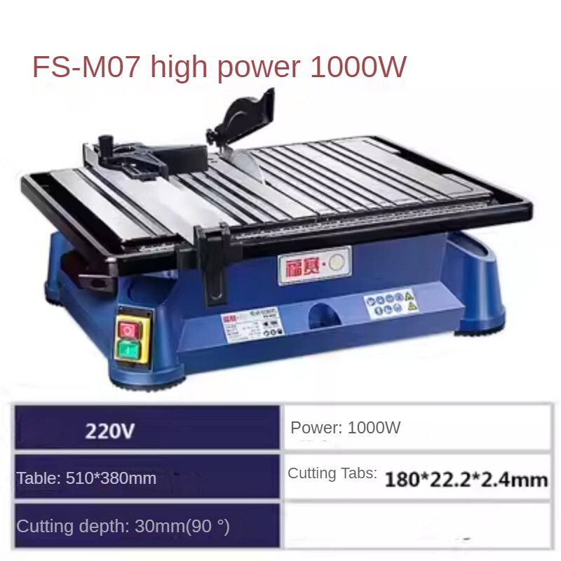 Desktop Tile Cutting Machine Multifunctional High Precision 45 Degree Chamfering