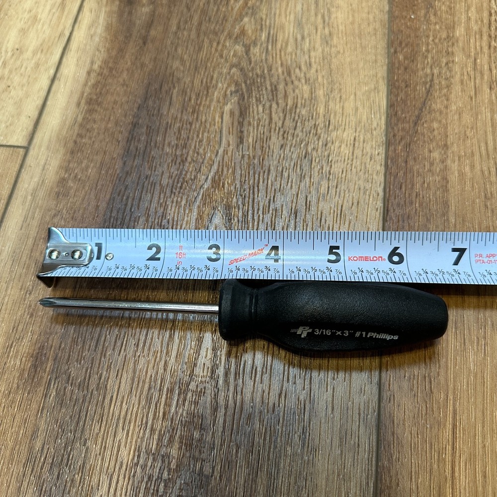 PT Screwdriver Triangle Handle Phillips Made In USA 3/16" x 3"