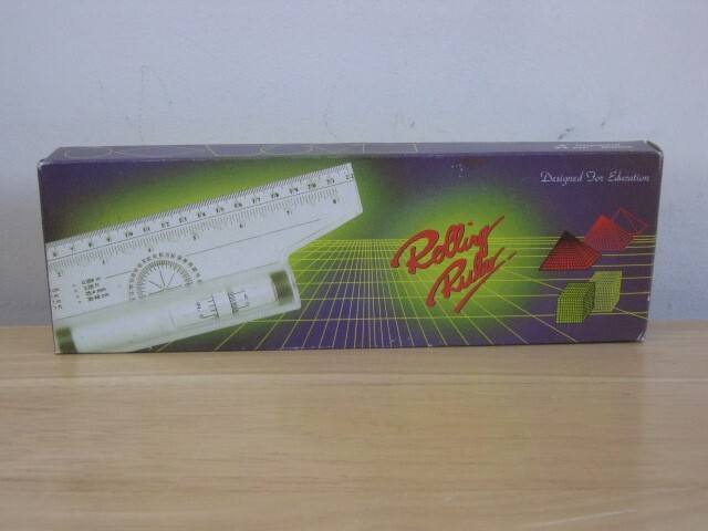 Edmark Rolling Ruler 8" with Instruction Manual