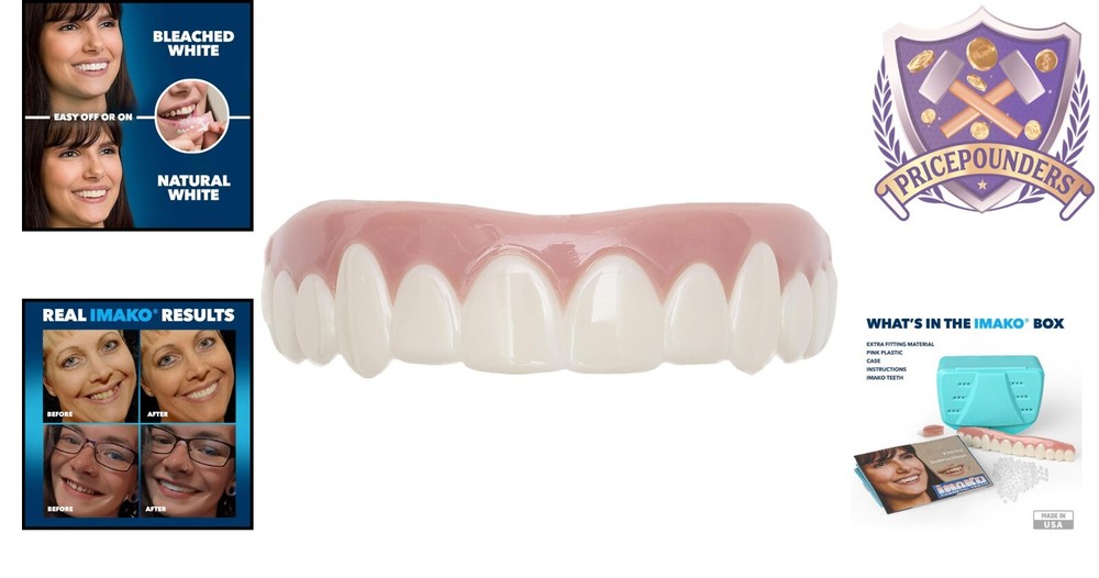 Cosmetic Tooth Cover Bleached White Large 1 Pack DIY Smile Makeover
