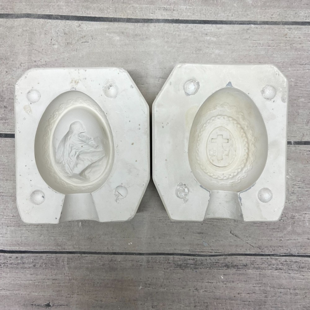 Byron Molds Ceramic Casting Mold Easter Egg With Jesus #BH-1116