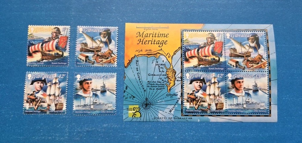 Gibraltar Stamps, Scott 798-801a Complete Set MNH