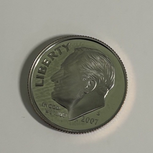 2007 S Roosevelt Dime CLAD ✼ PROOF✼