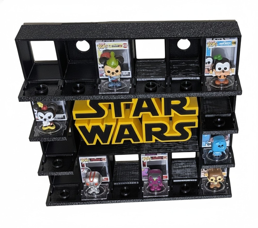 Star Wars BITTY Pop Display (Holds 16) 3D Printed