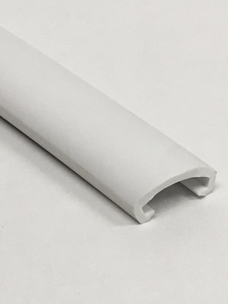 1" Wide White RV Boat Camper Vinyl Trim Molding Flexible Screw Cover