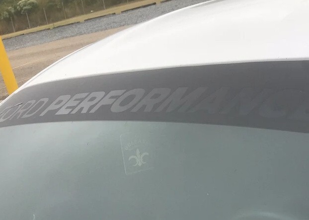 Universal banner for ford matte black