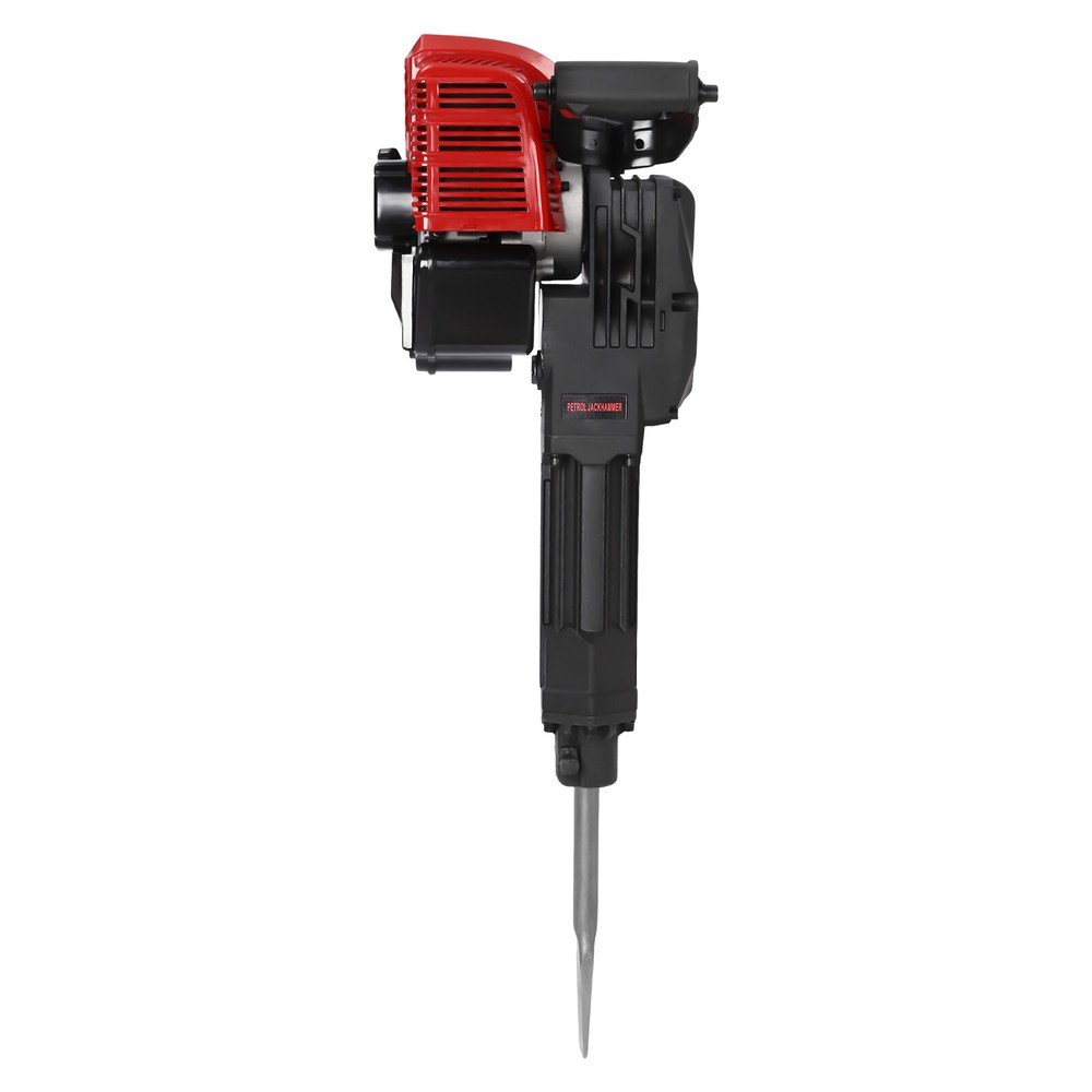 52cc Gasoline Powered Demolition Jack Hammer Concrete Breaker w/ 2 Chisel Bits