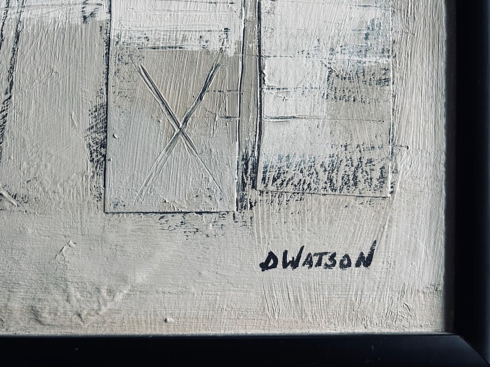 Donna Watson - original, signed, framed, large, mixed media collage