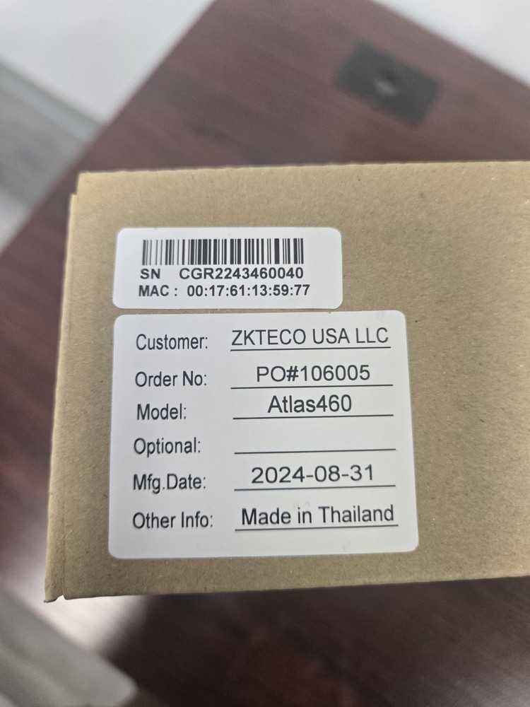 ZKTeco Atlas 460 (Panel Only) 4 Doors Biometric Access Control Panel