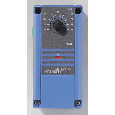 Johnson Controls W351ab-2C Humidity Controller, Surface Or Din Rail, 10 %,