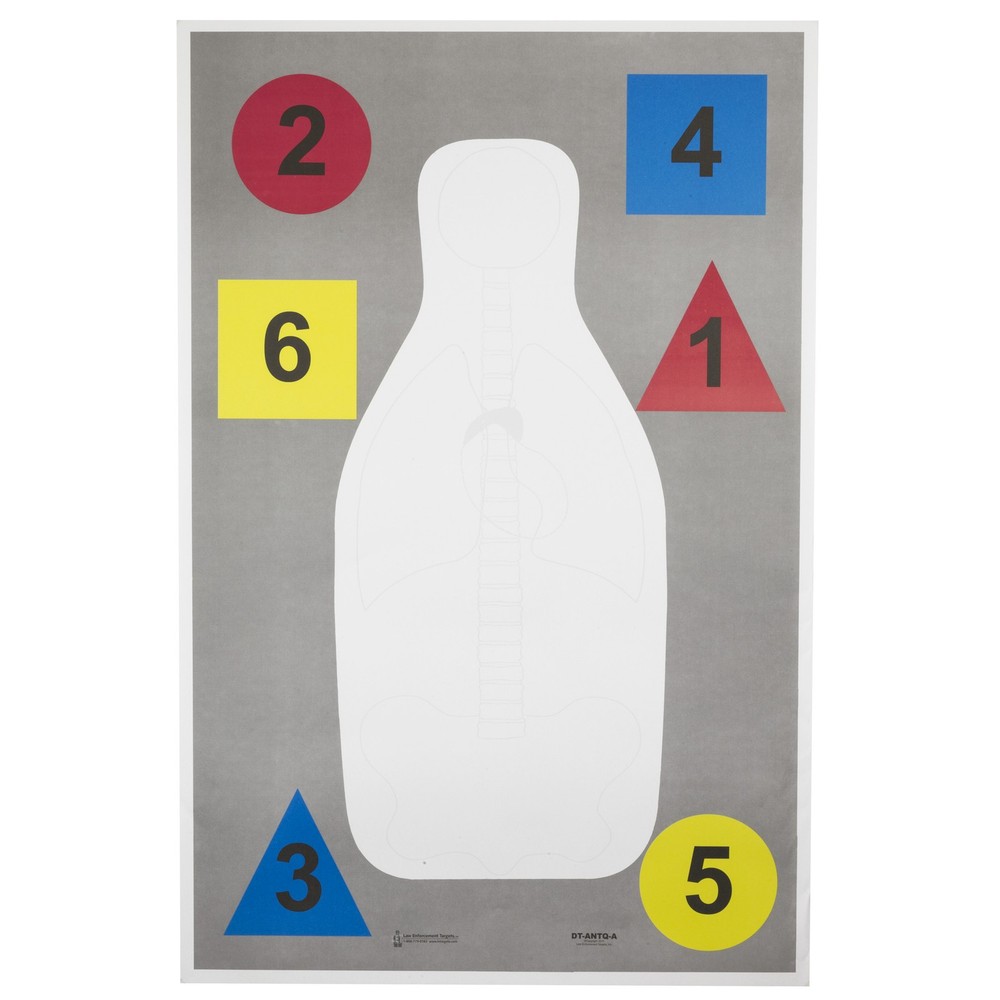 Action Target Multi Purpose Anatomy and Command Target 23x35 100 Pack