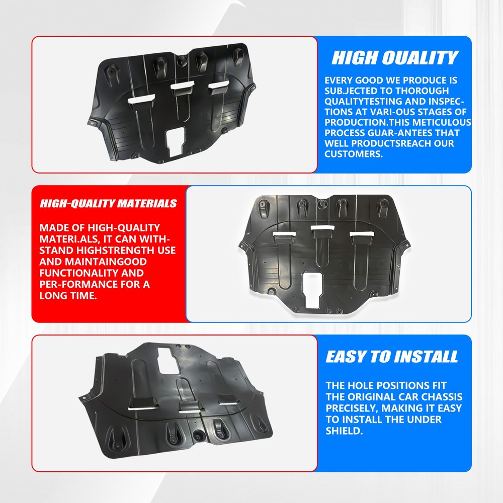 Engine Under Cover Splash Shield Front Support For 2015 2016 2017 Hyundai Sonata