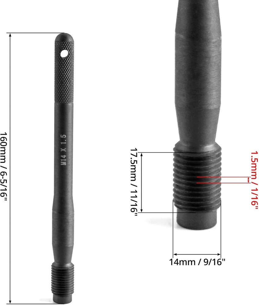 Robust Wheel Alignment Pins M14 x 1.5 - 2-Piece Set for Precision Tire Changes