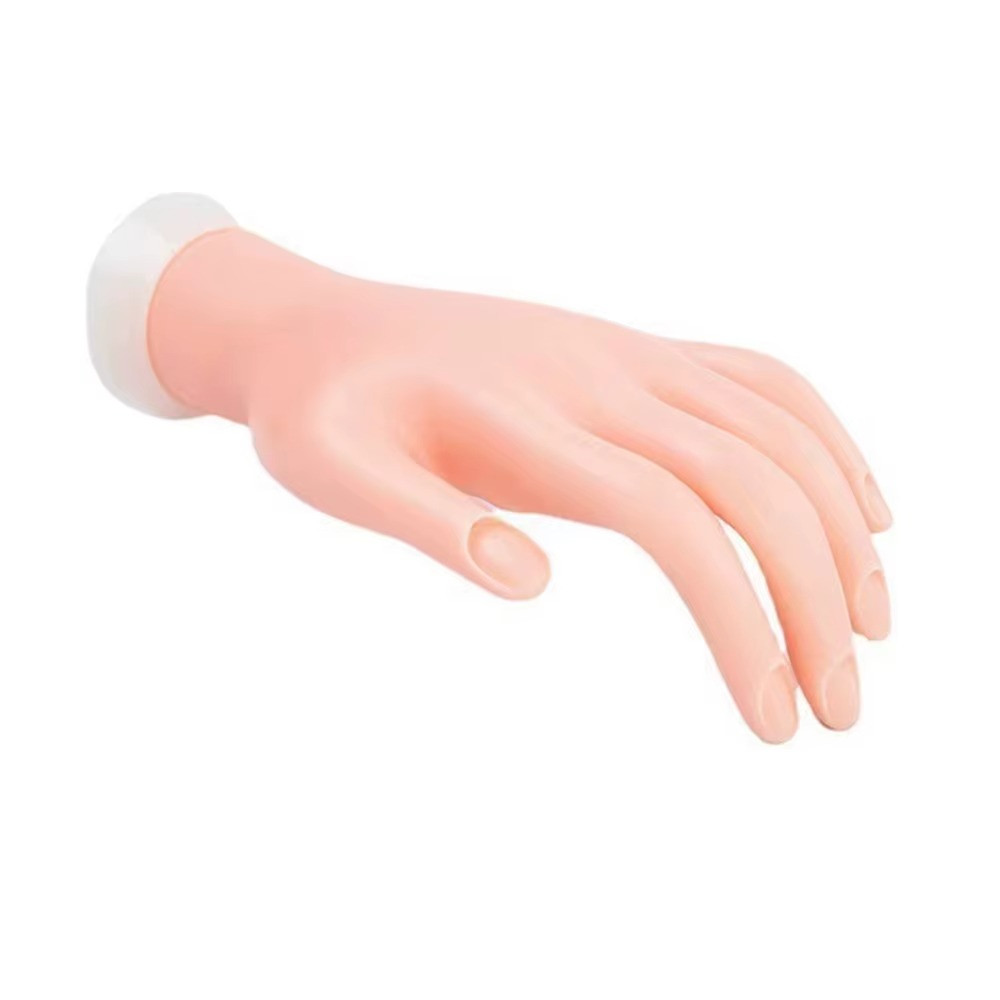 Manicure practice plastic hand model Flexible to Practice Fake Nails Bendable