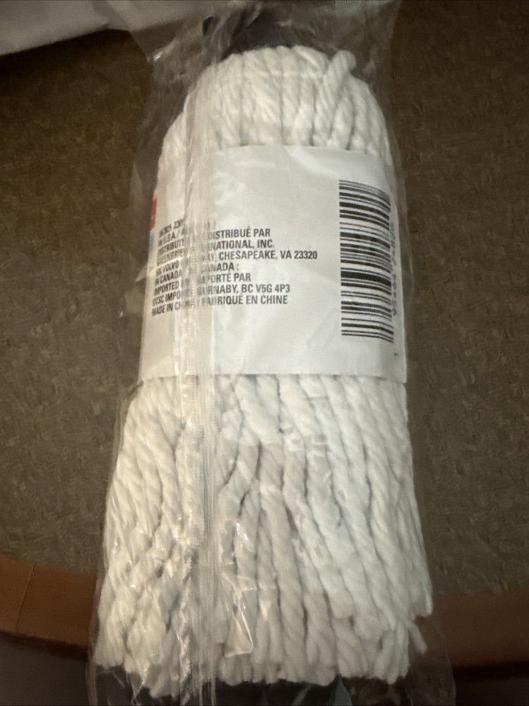 New-Standard Essentials Cotton Mop Head- Fits Threaded Handle