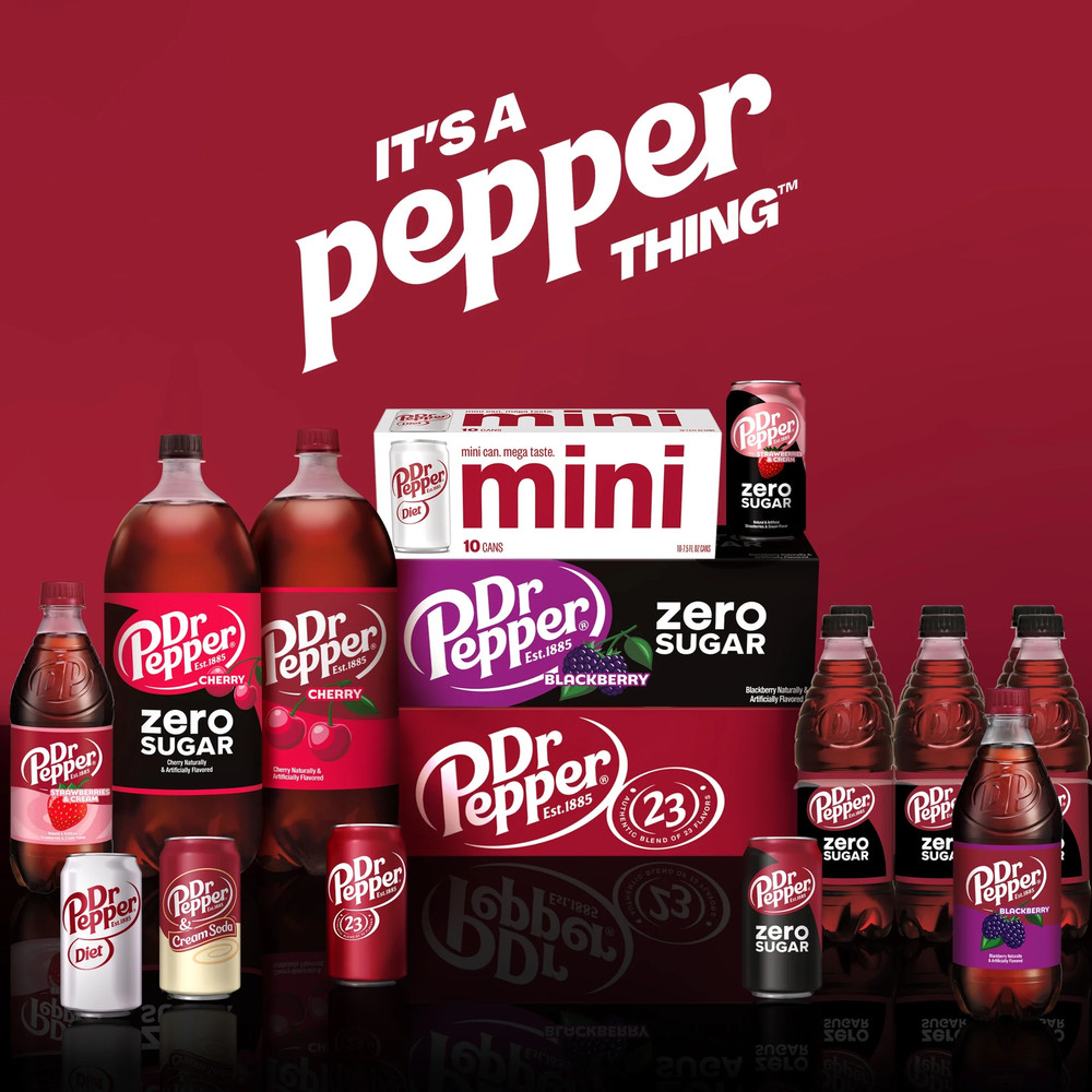 Dr Pepper Soda Pop, 12 Fl Oz, 12 Pack Cans