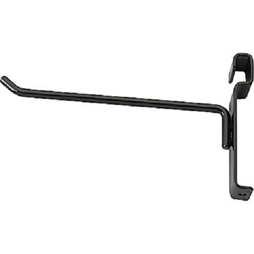 6" Wire Grid Hooks Hook Peg Gridwall 25 Black 6mm Tubing Display Wiregrid