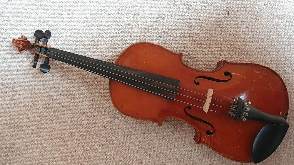 nicely flamed  old  3/4 Violin   violon
