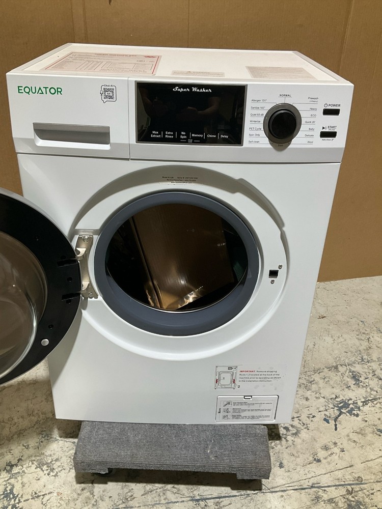 Equator ECONOMY STACKABLE 13 lbs Washer + ULTRA Compact Vented Sensor Dryer 2.6