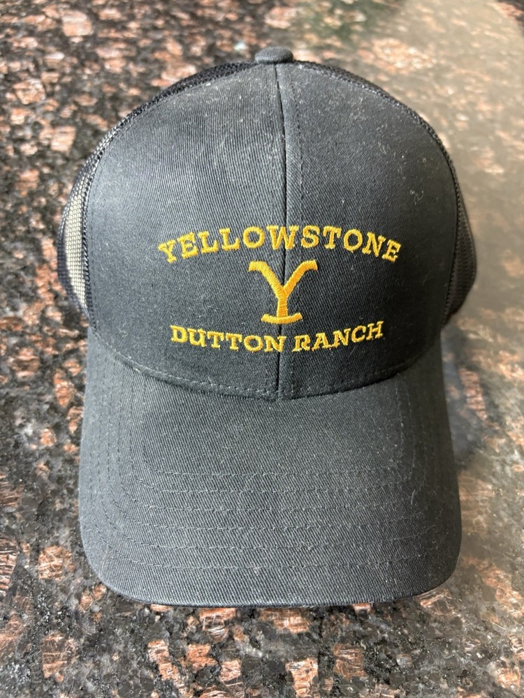Yellowstone Dutton Ranch Black Mesh Trucker Hat TV Show